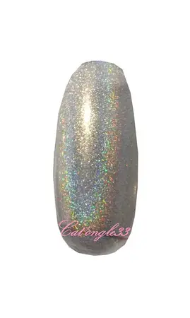 Mini vernis argent holographique