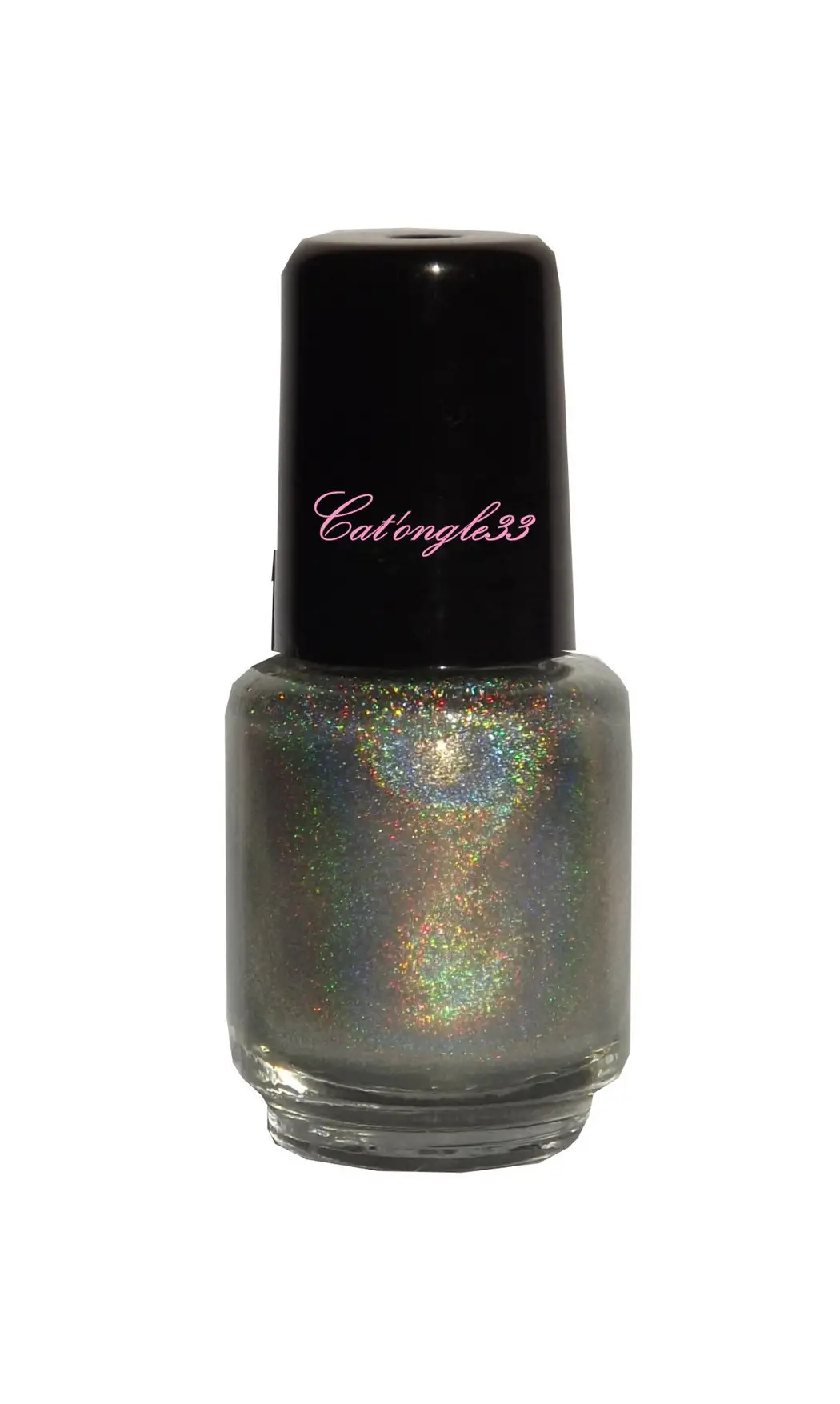 Mini vernis argent holographique