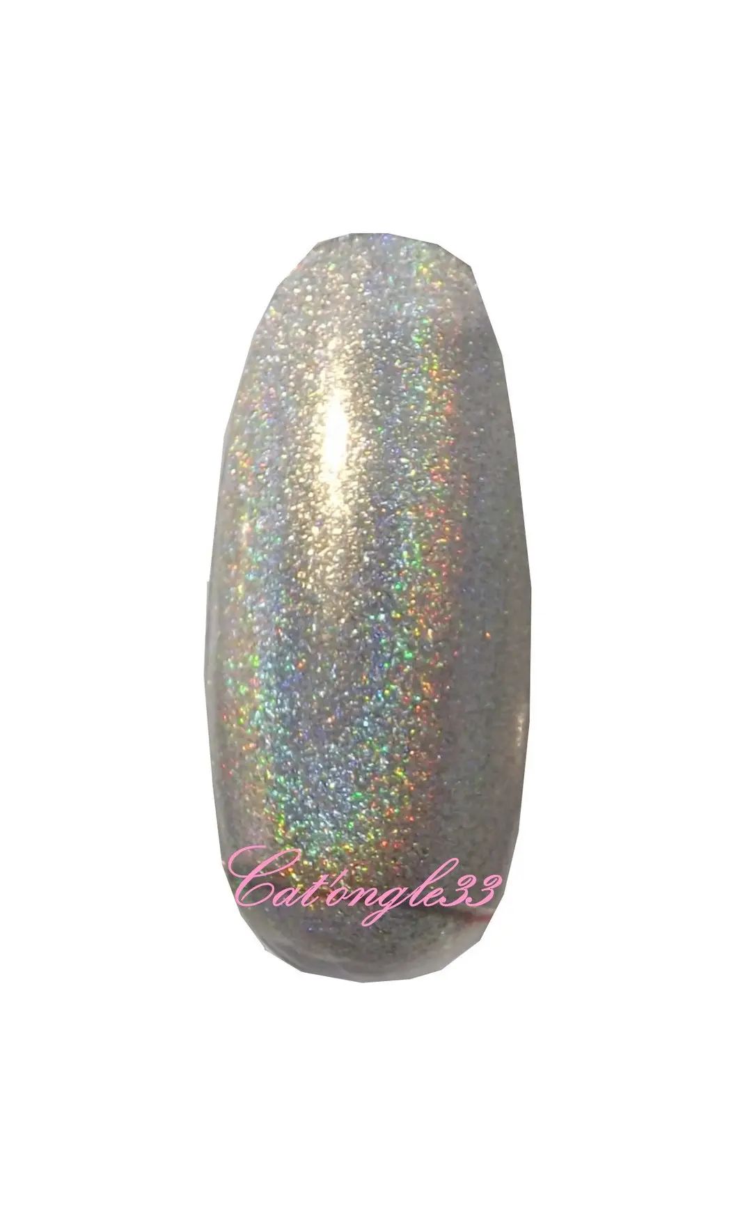 Mini vernis argent holographique