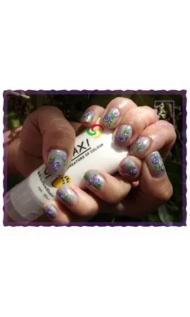 Mini vernis violet holographique