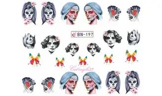 Water decal Halloween femme BN-197