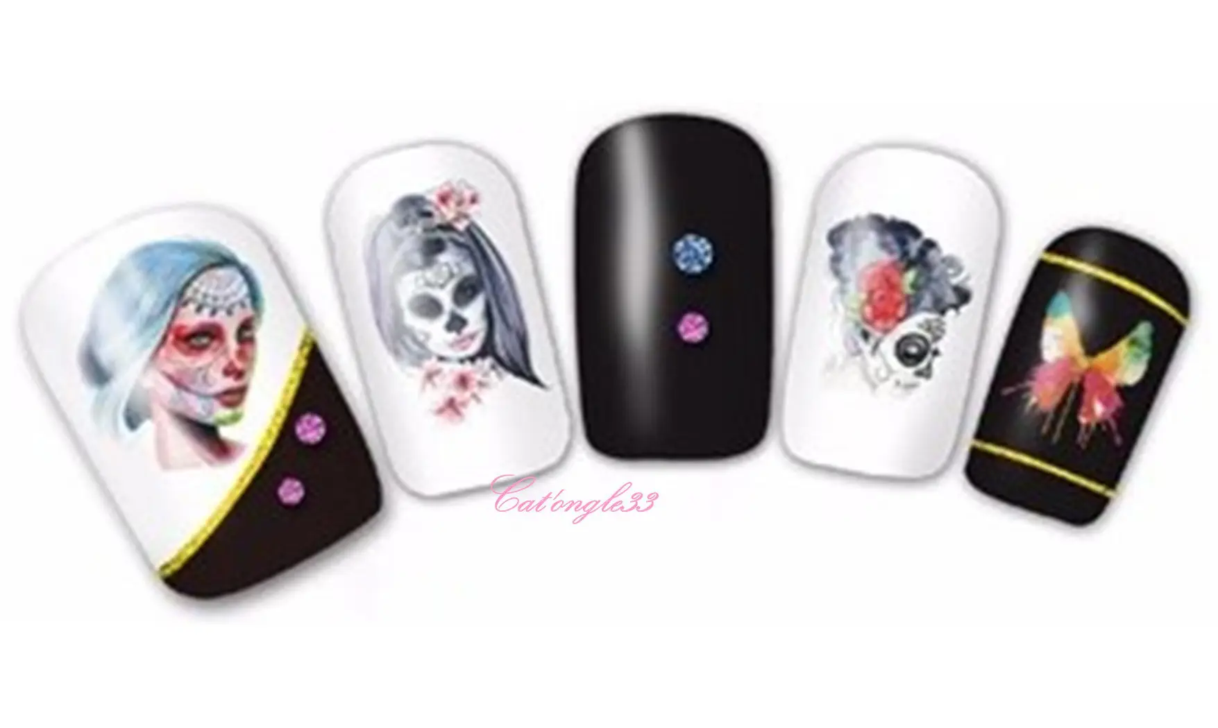 Water decal Halloween femme BN-197