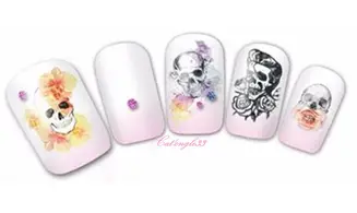 Water decal Halloween tête de mortBN-199