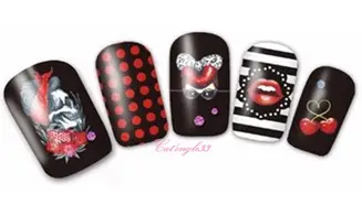 Water decal Halloween tête de mortBN-200