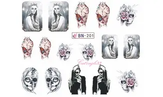 Water decal Halloween femme BN-201