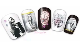 Water decal Halloween femme BN-201