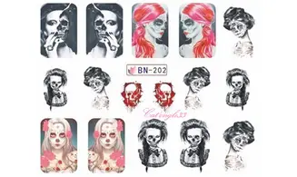 Water decal Halloween femme BN-202
