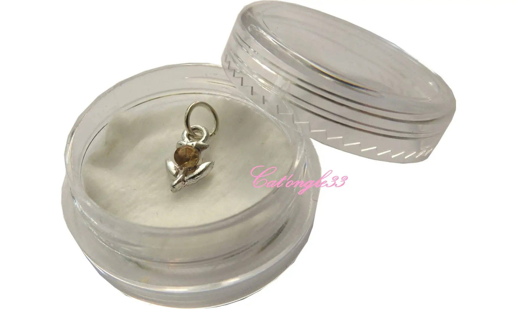 Piercing tulipe crème nail art