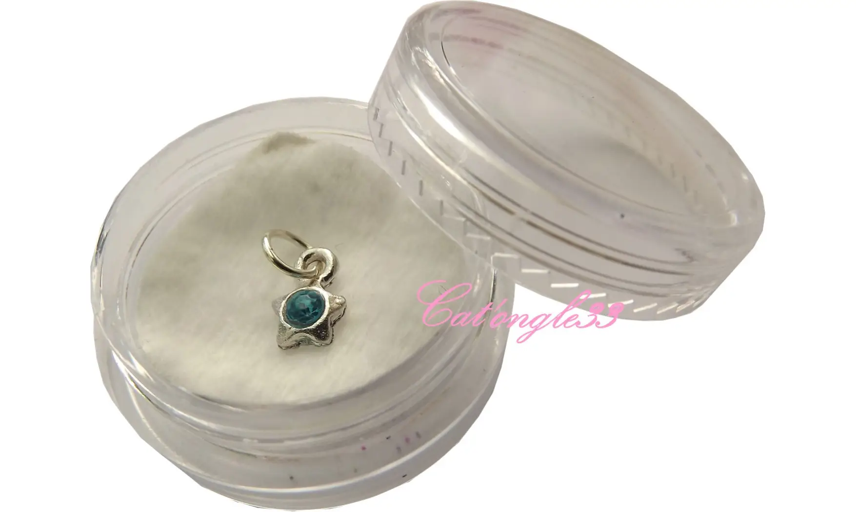 Piercing étoile turquoise nail art