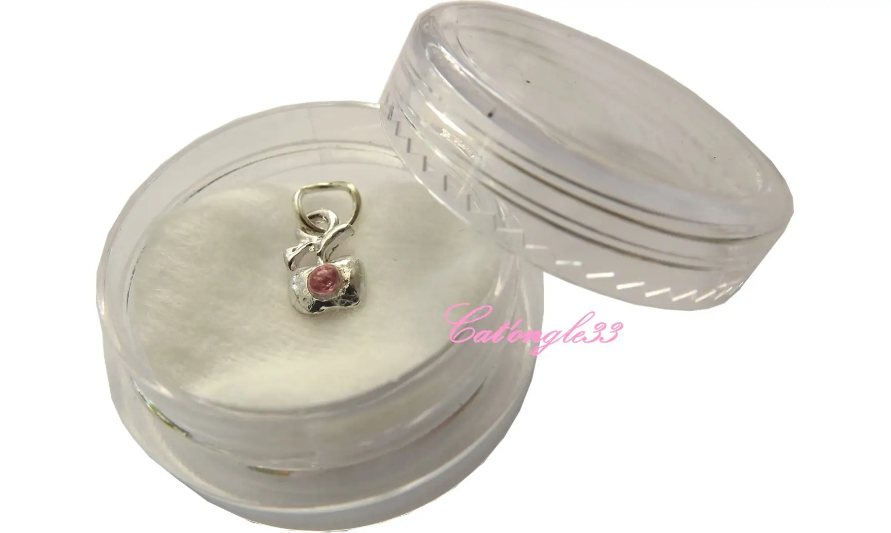 Piercing pomme rose clair nail art