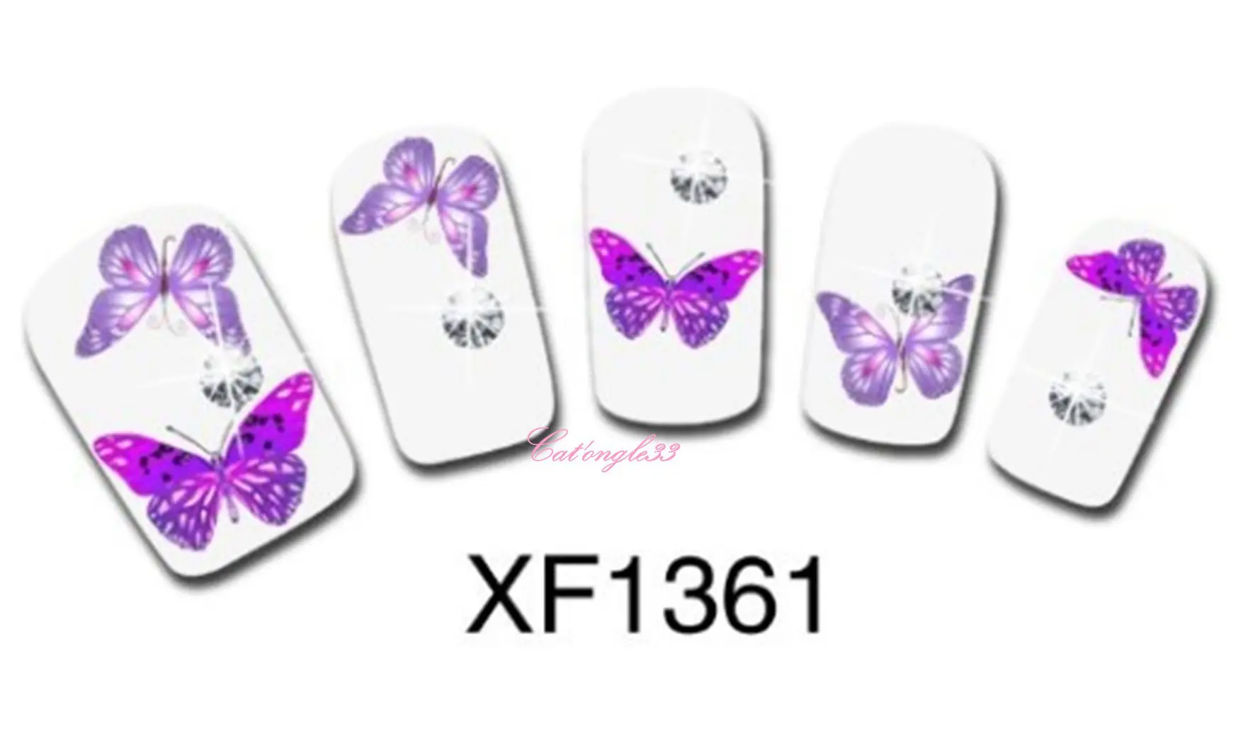 Water decal papillon STZ-017 ou XF1361