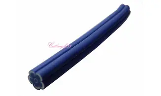 Baton fimo fleur bleu