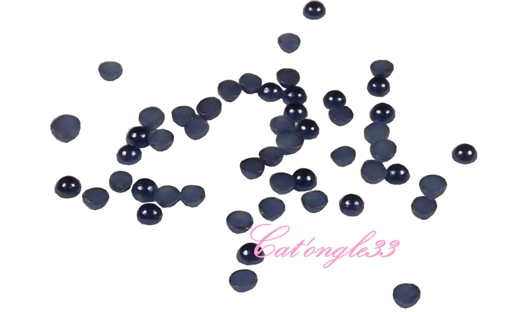 Demi perle bleu nuit