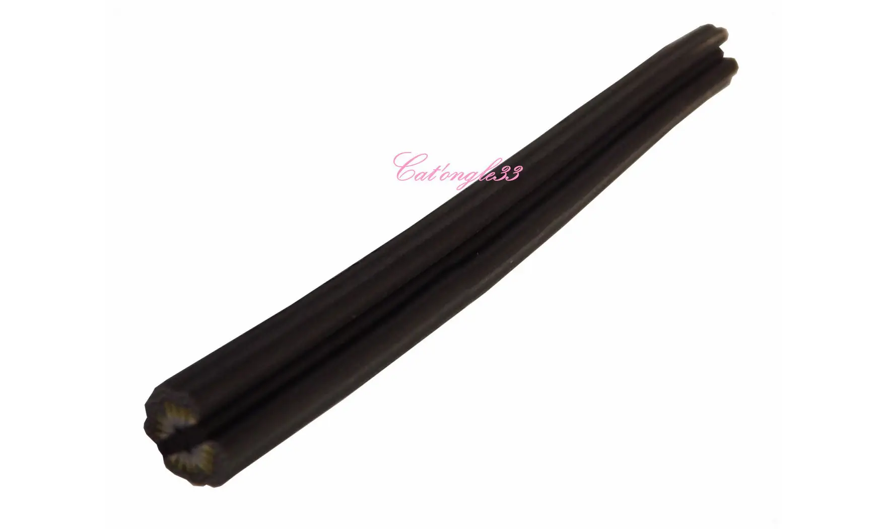 Baton fimo papillon gris, noir, jaune