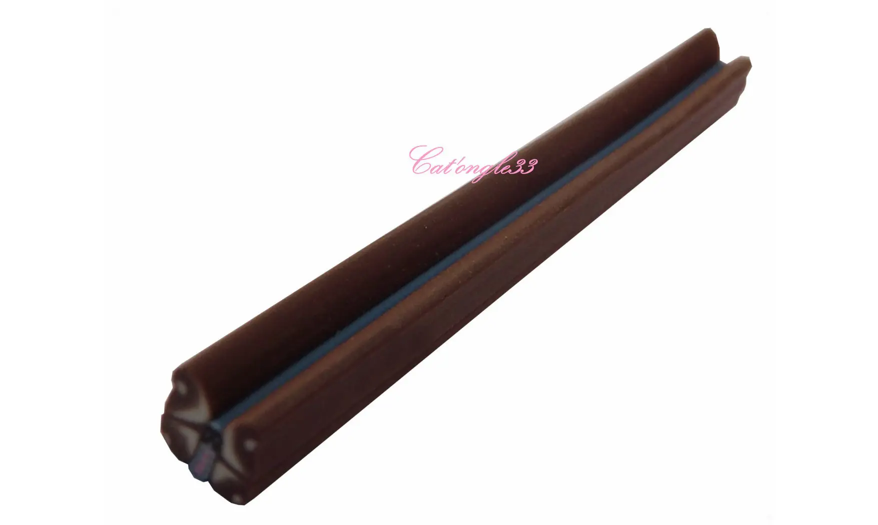 Baton fimo papillon marron