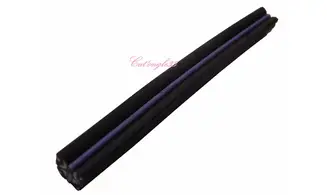 Baton fimo papillon noir