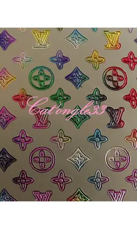 Stickers peel off LV