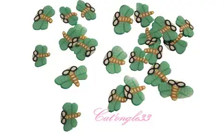 Sachet de fimo libellule verte