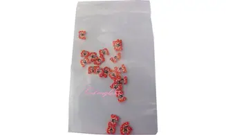 Sachet de fimo papillon rouge