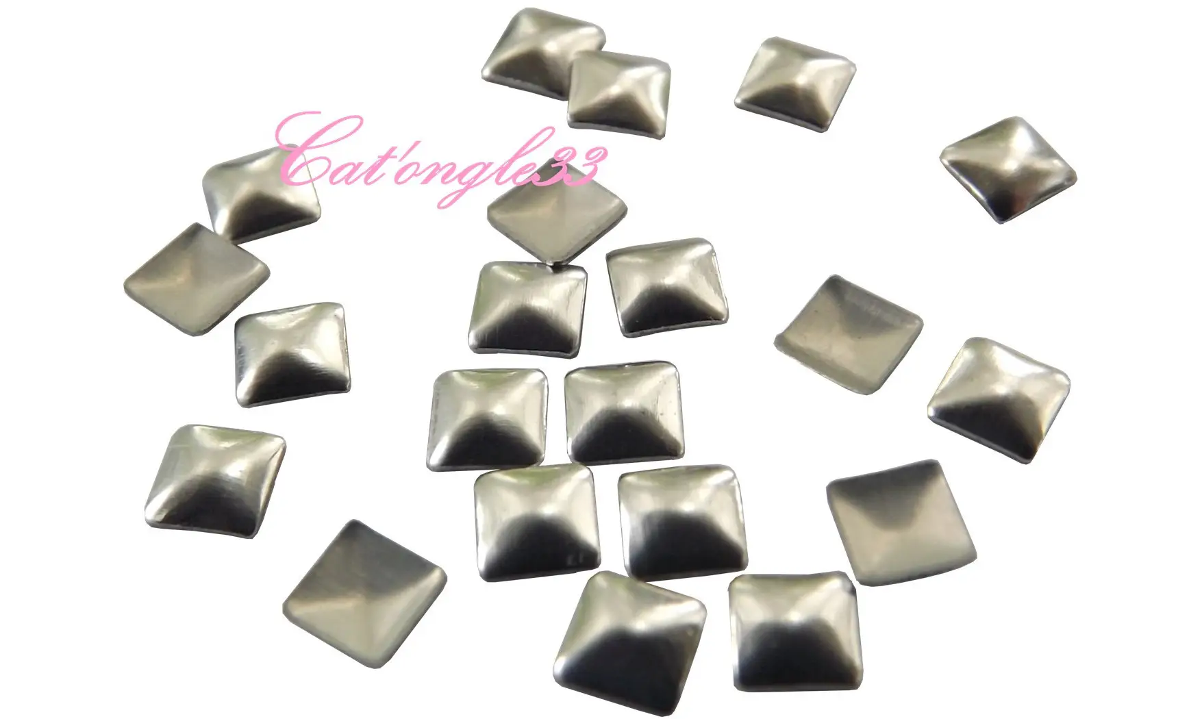 Studs carré 3mm argent