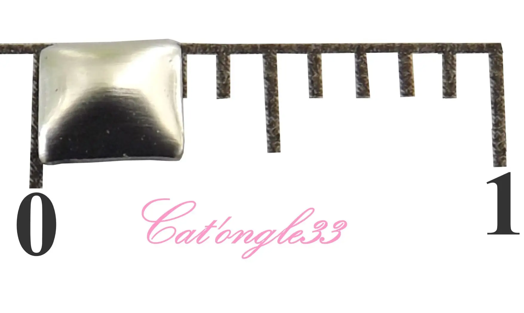 Studs carré 3mm argent