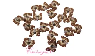 Sachet de fimo papillon marron