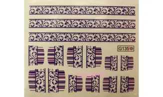 Water décal french violette G135