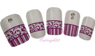 Water décal french violette G135