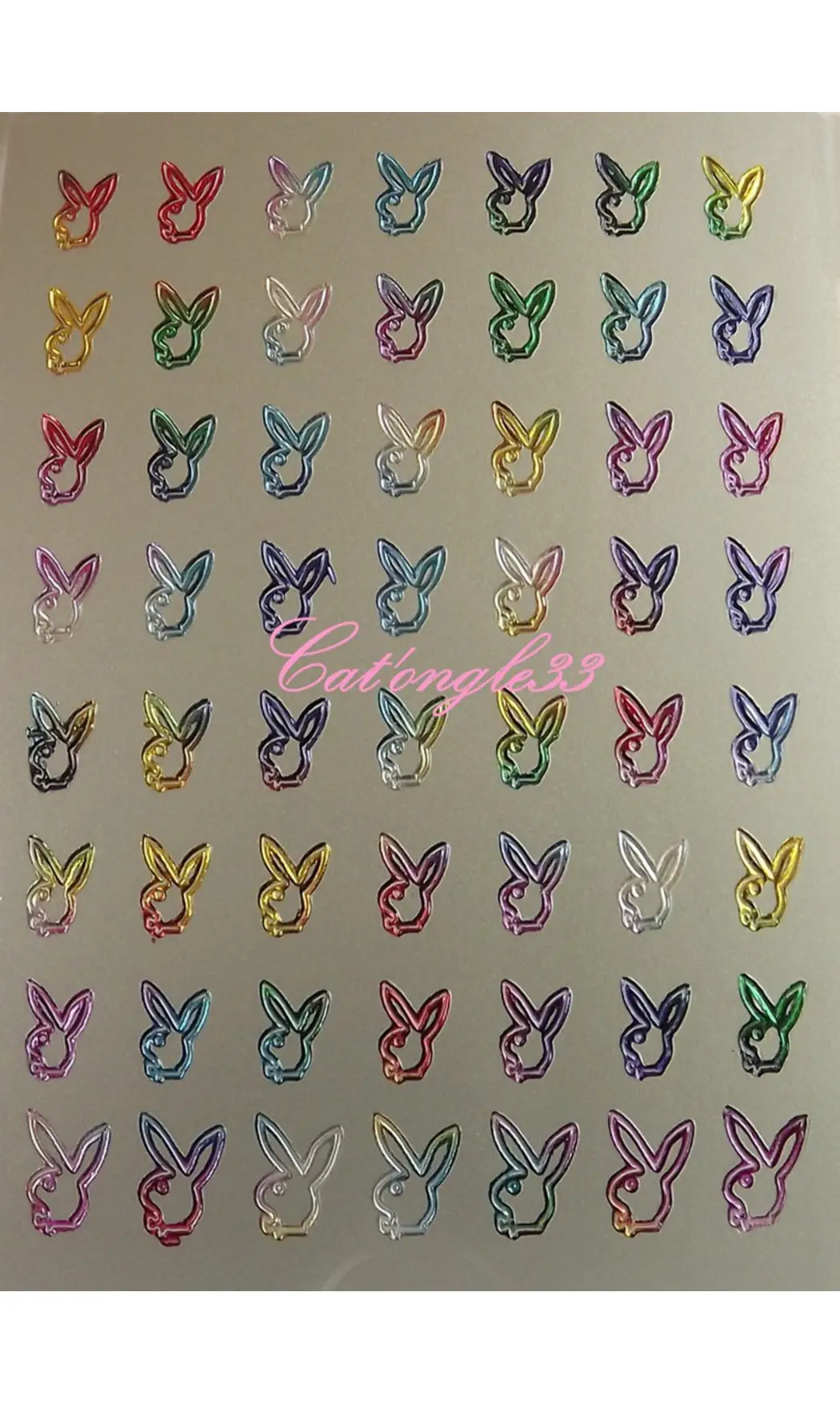 Stickers peel off lapin