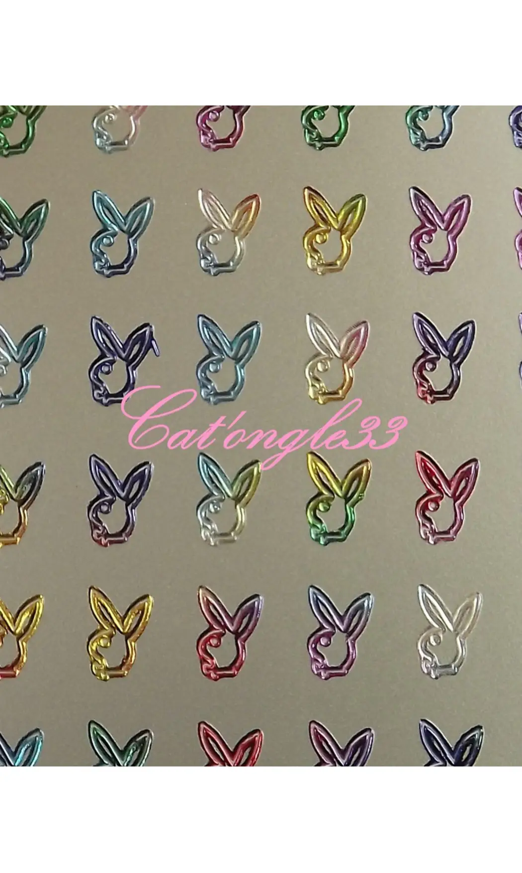Stickers peel off lapin