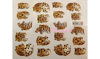 Water décal tigre panthère K081