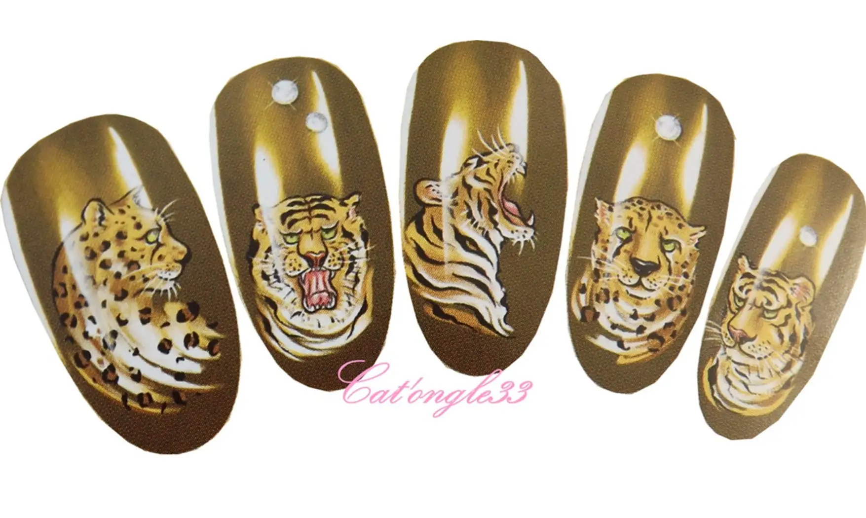 Water décal tigre panthère K081