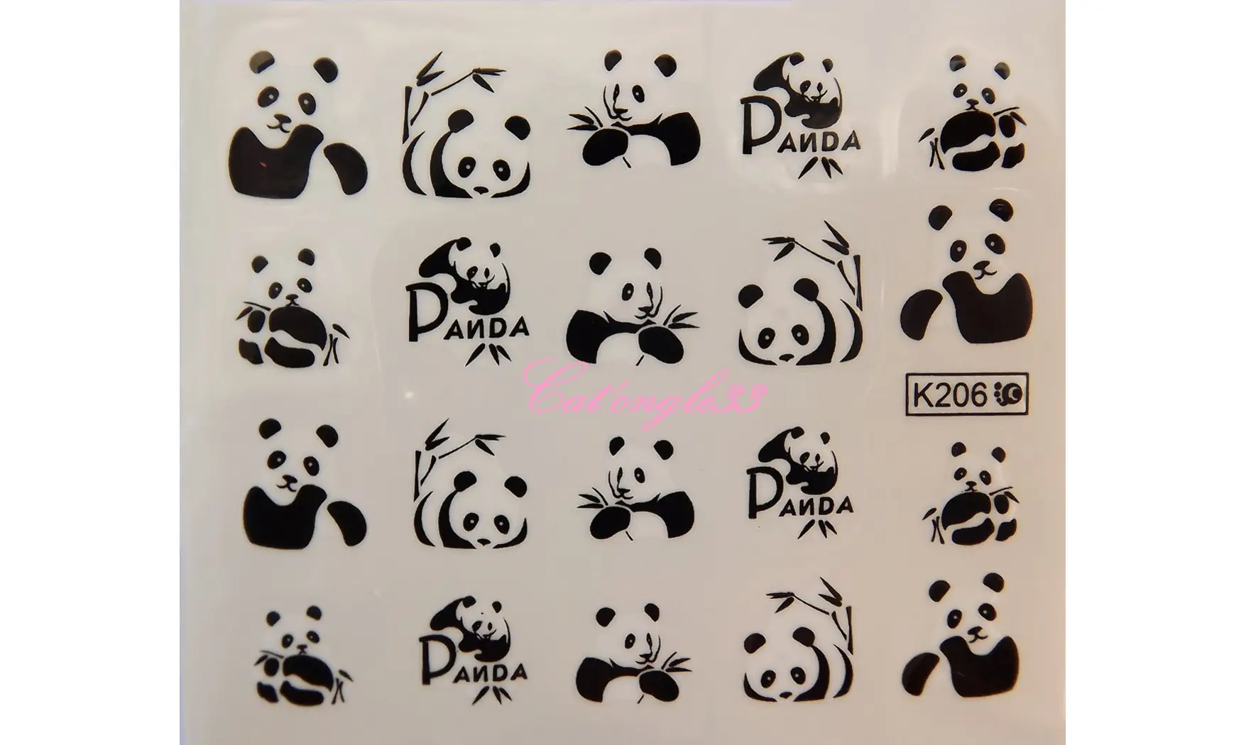 Water décal panda K206