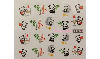 Water décal panda F015