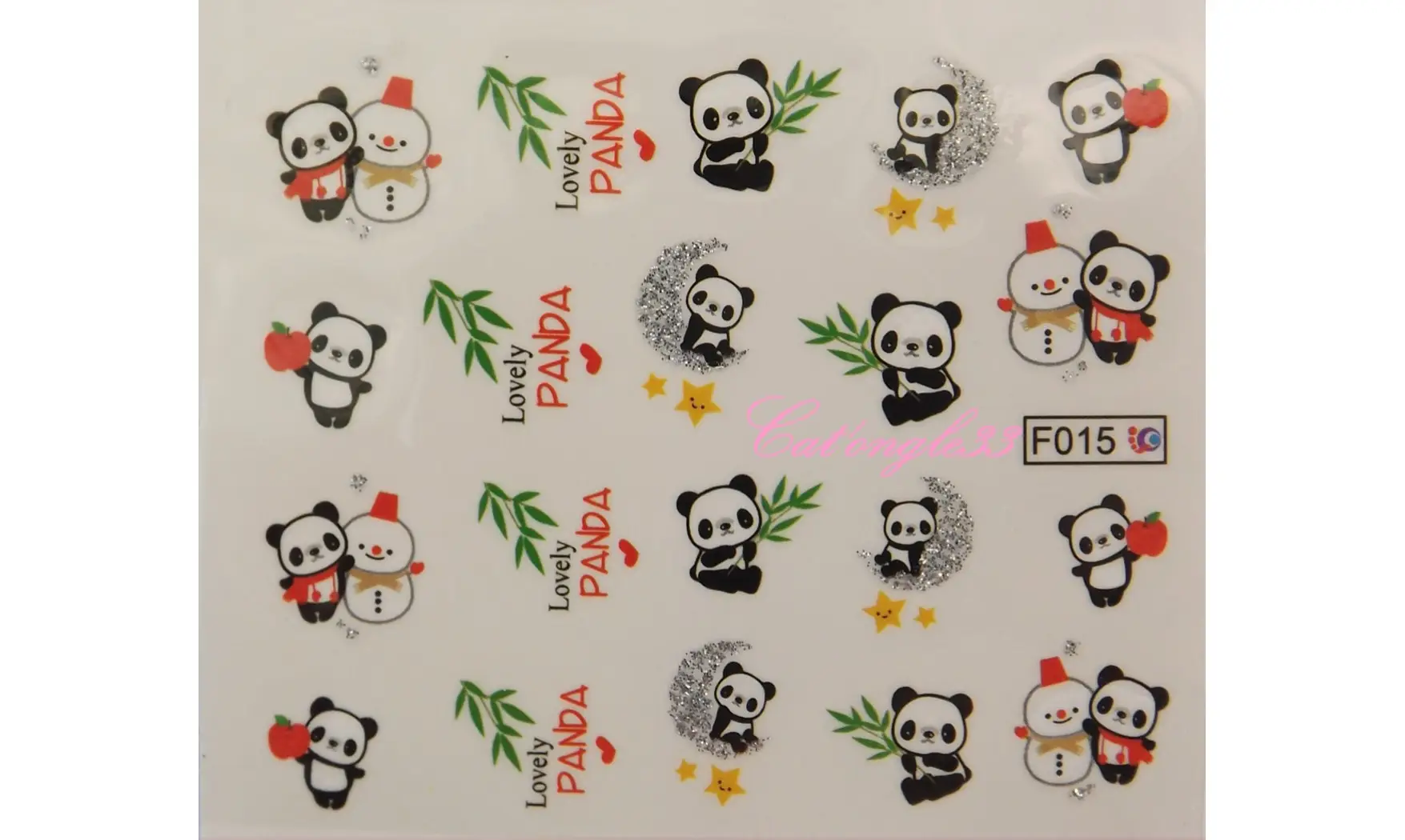 Water décal panda F015