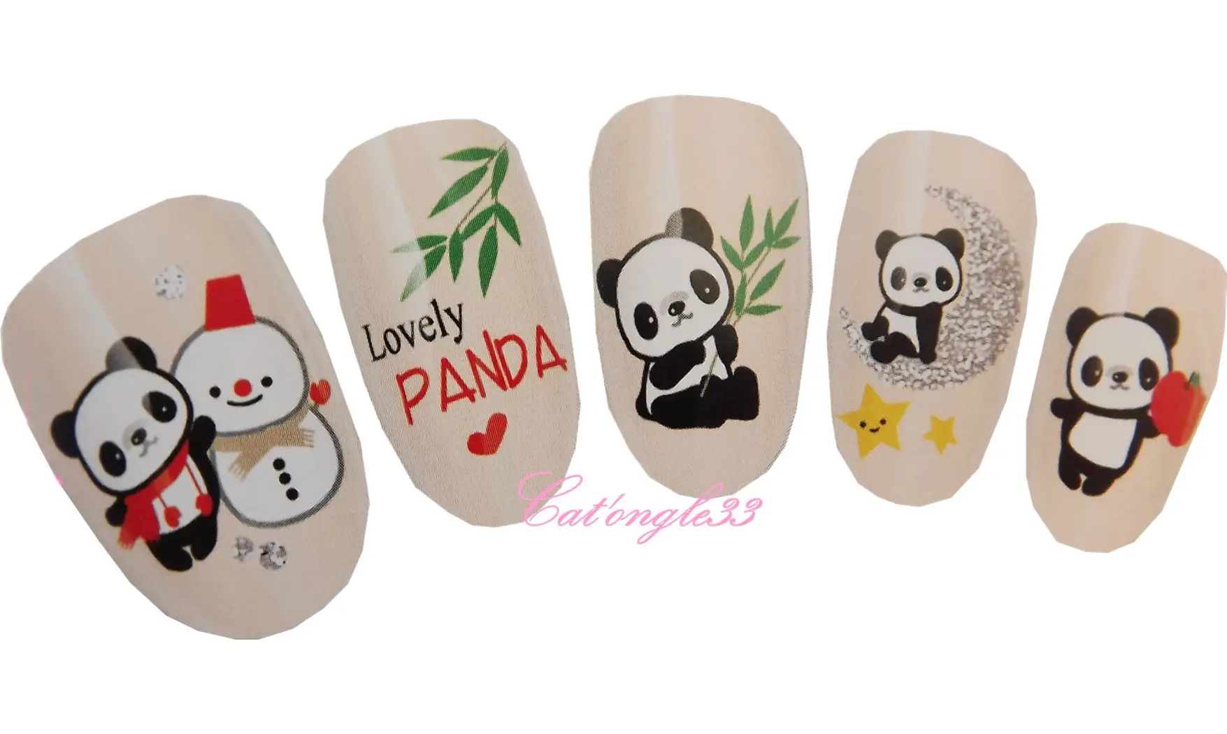 Water décal panda F015