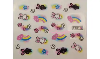 Water décal lapin T101