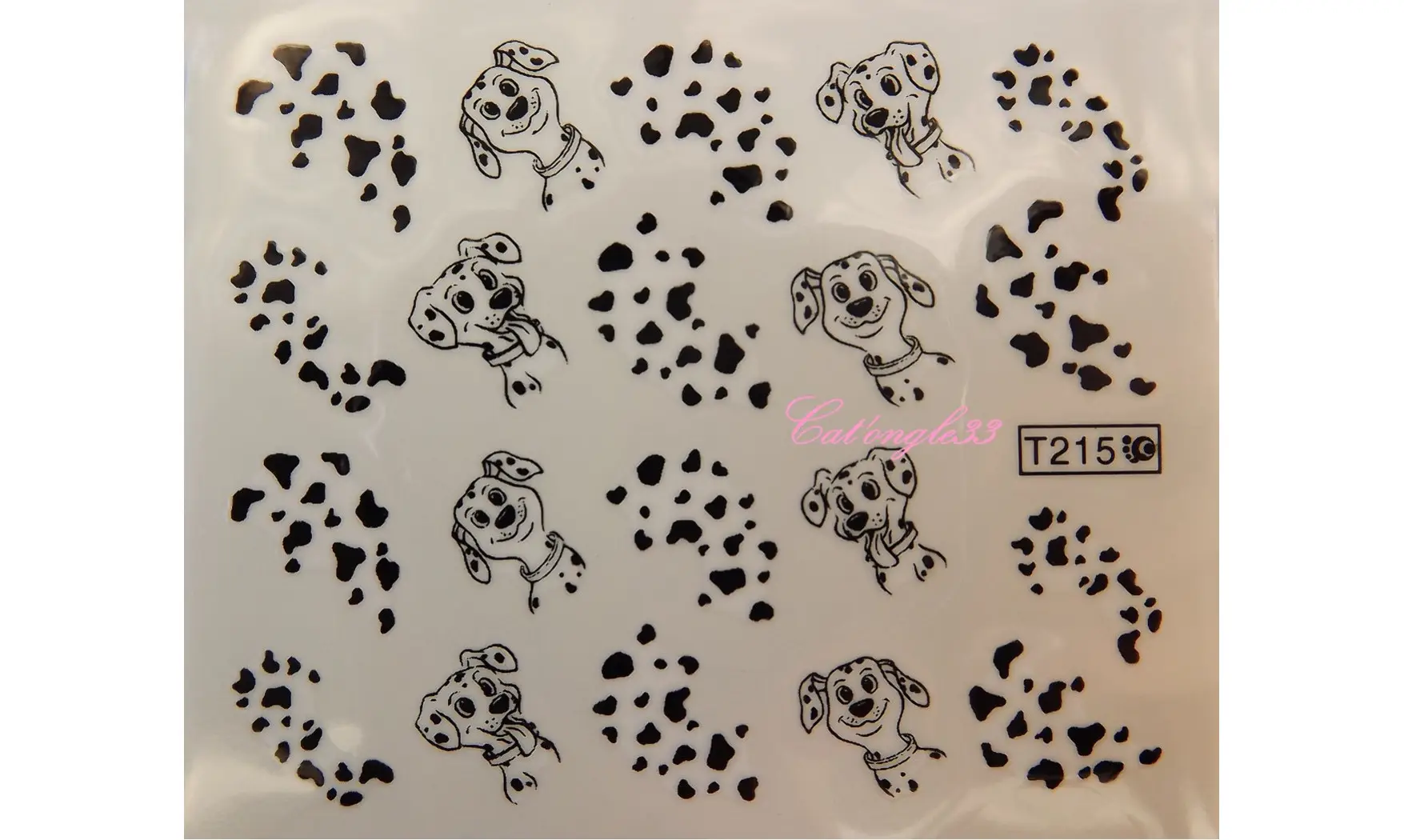 Water décal dalmatien T215