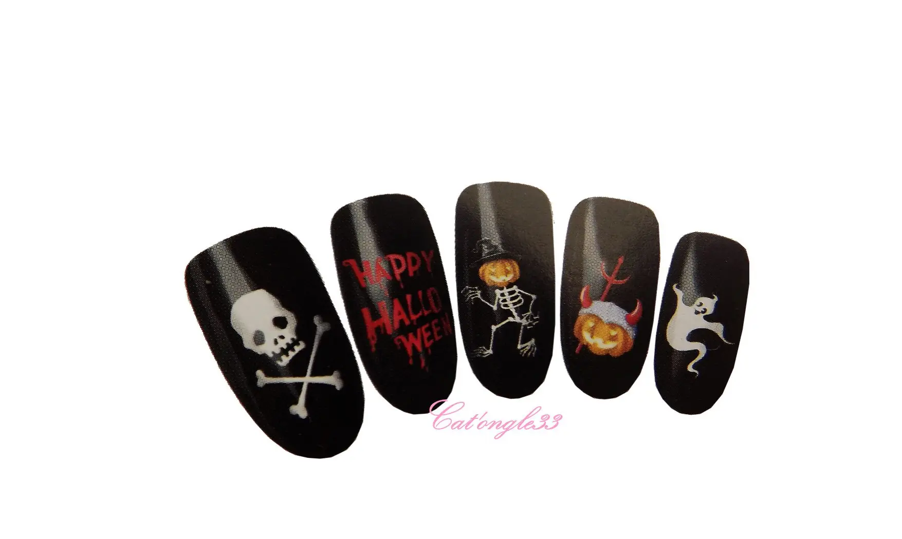 Water décal halloween squelette K097