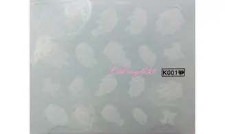 Water décal toile araignée blanc K001