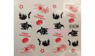 Water décal halloween sorcière K187