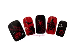 Water décal halloween sorcière K187