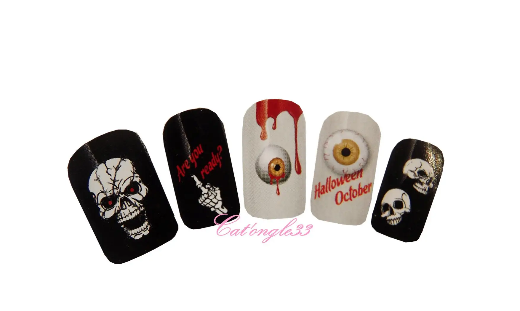 Water décal halloween horreur K190