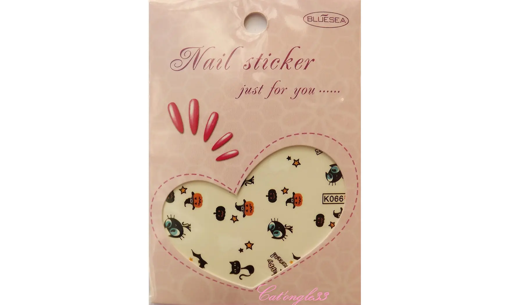 Water decal chat citrouille K066