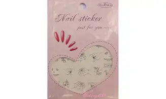 Water decal araignée argent C049s