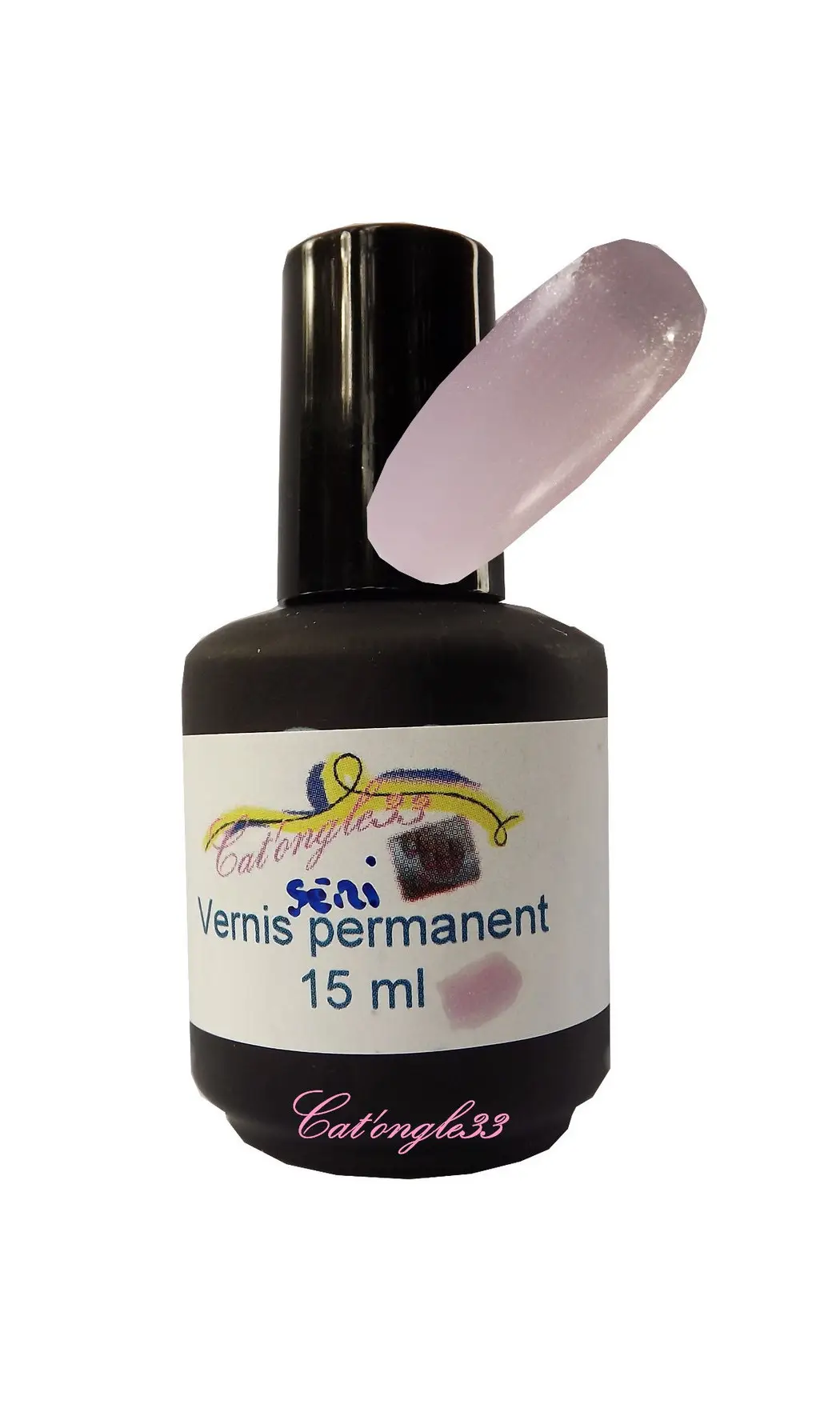 Vernis semi permanent parme nacré