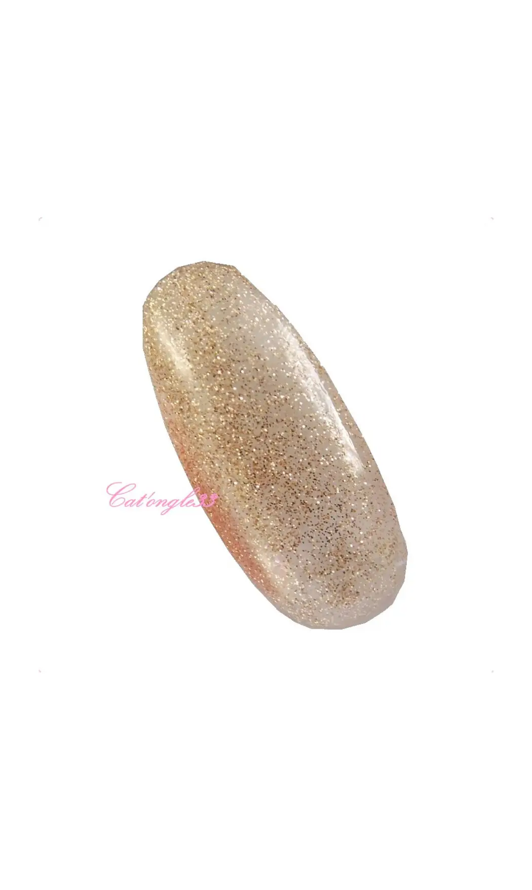 Vernis semi permanent paillette fine or