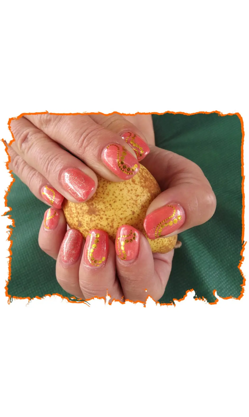 Vernis semi permanent paillette fine or