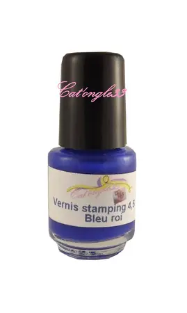 Mini vernis stamping 4,5 ml bleu roi