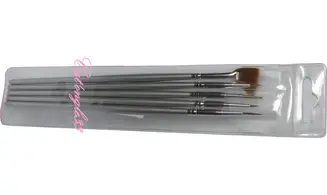 Lot de 5 pinceaux nail art